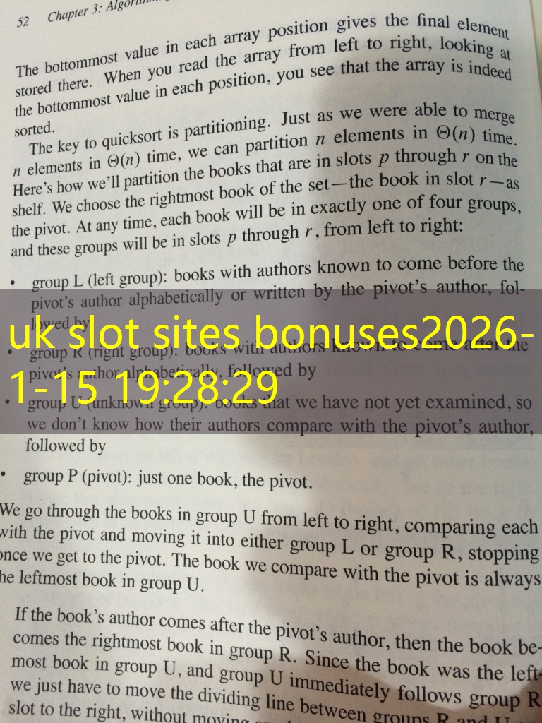 uk slot sites bonuses